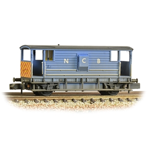 377-304 NCB ex LMS 20t brake van blue weathered (image for) 377-304 NCB ex LMS 20t brake van blue weathered